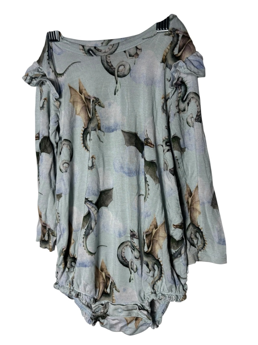 Posh Peanut girls 18-24 mo bubble romper Percy dragon bamboo mythical‎ mystical